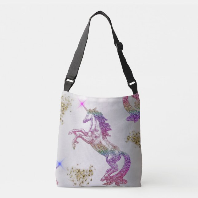 Bolso Cruzado Crystal Rainbow Unicorn (Anverso)