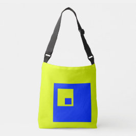 Bolso Cruzado Cuadrados amarillos y azules