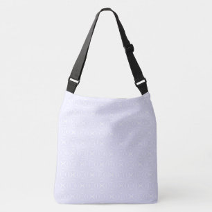 Bolso Cruzado Cuadrados Ondulados de Blanco