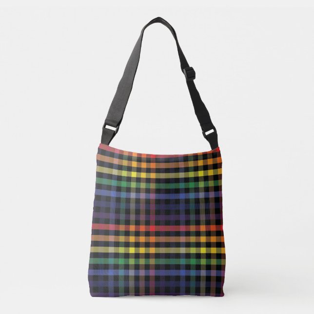 Bolso Cruzado Cuadro de Arcoíris (Anverso)