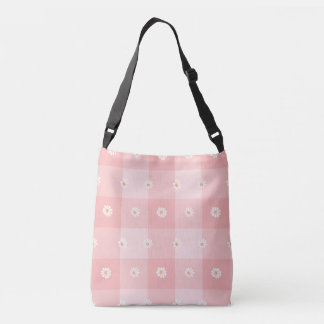 Bolso Cruzado Cuadro de Daisy Melocotón