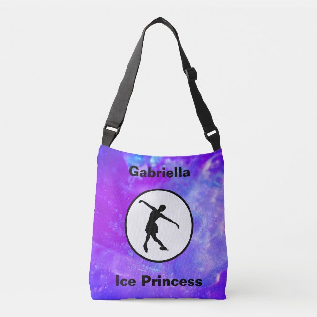 Bolso Cruzado Cuadros de patinaje artístico "Ice Princess" (Anverso)