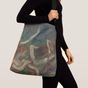 Bolso Cruzado Cuatro bailarinas, pintura impresionista, Edgar De
