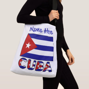 Bolso Cruzado Cuba Azul Oscuro Bandera Cubana Azul Personalizada