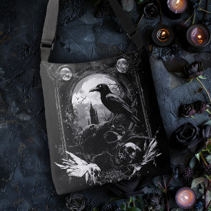 Bolso Cruzado Cuervo en Calaveras