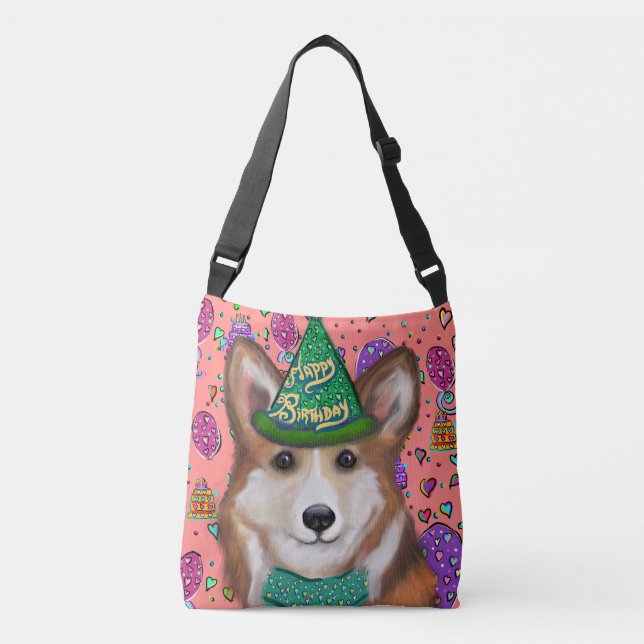 BOLSO CRUZADO CUMPLEAÑOS CORGI (Anverso)