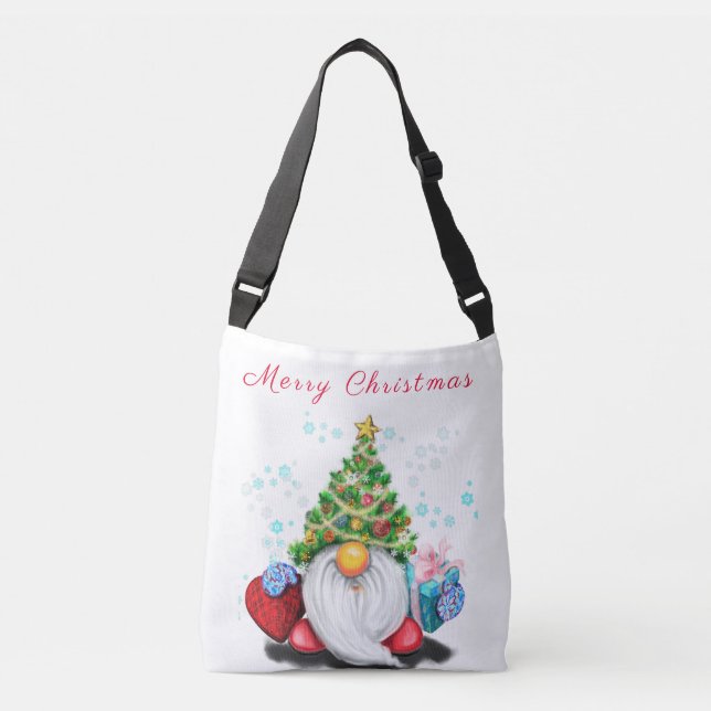 Bolso Cruzado Cúpula con Gorra y regalo de árbol de Navidad (Anverso)