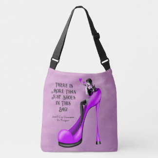 Bolso Cruzado Custom Slogan Fashionable Lady in Stiletto