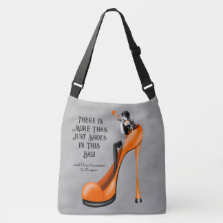 Bolso Cruzado Custom Slogan Fashionable Lady in Stiletto
