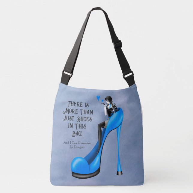 Bolso Cruzado Custom Slogan Fashionable Lady in Stiletto (Anverso)