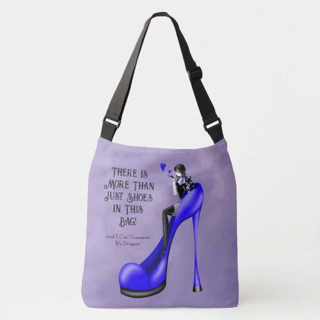 Bolso Cruzado Custom Slogan Fashionable Lady in Stiletto (Anverso)
