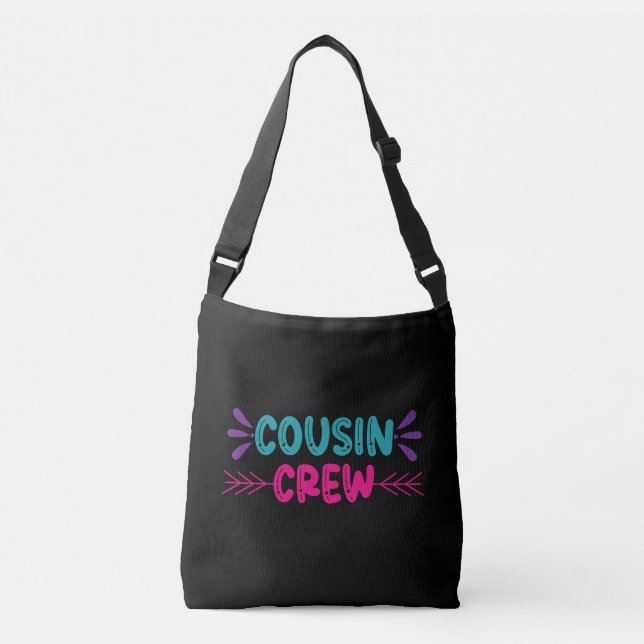 Bolso Cruzado Cute Cousin Crew (Anverso)