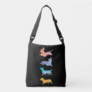Bolso Cruzado Cute Dachshund Watercolor