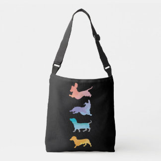 Bolso Cruzado Cute Dachshund Watercolor