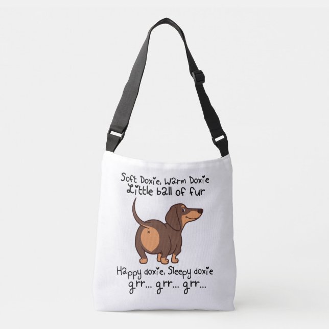 Bolso Cruzado Cute Dachshund Wiener Doxies Dog (Anverso)