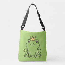 Bolso Cruzado Cute frog Queen funny green Phone Case