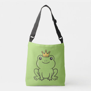 Bolso Cruzado Cute frog  Reina divertida funda de teléfono verde