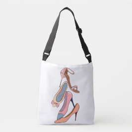 Bolso Cruzado Cute Girly Watercolor Diva Glam Stilettos