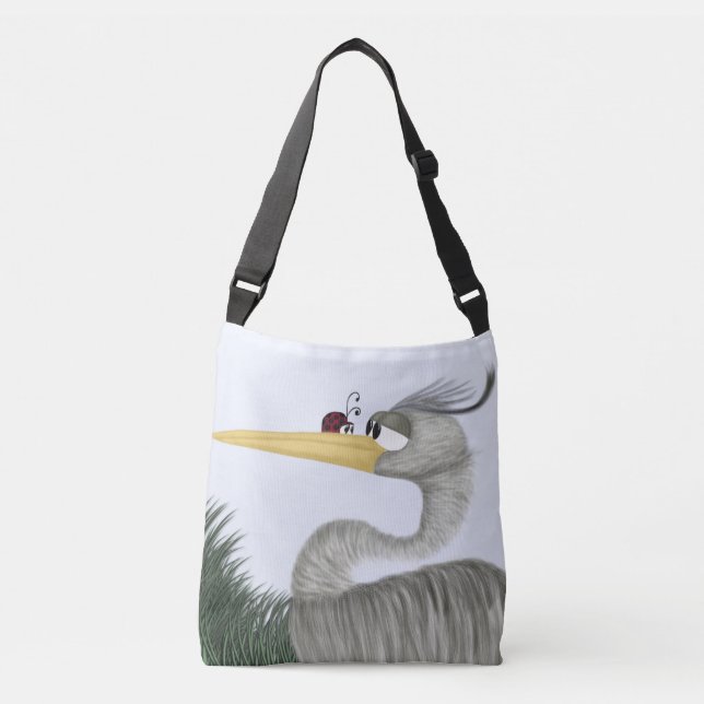 Bolso Cruzado Cute Heron y Ladybug (Anverso)