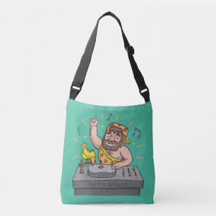 Bolso Cruzado Cute Lets Rock, Edad de Piedra, Caveman Deejay Tot