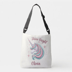 Bolso Cruzado Cute Magical Unicorn Brilla Fuerte