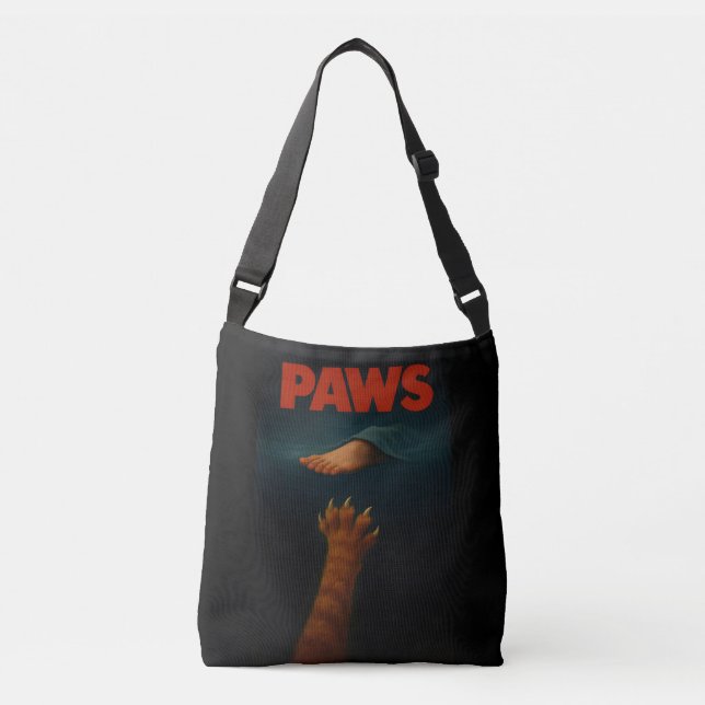 Bolso Cruzado Cute Orange Tabby vs Human Foot  (Anverso)