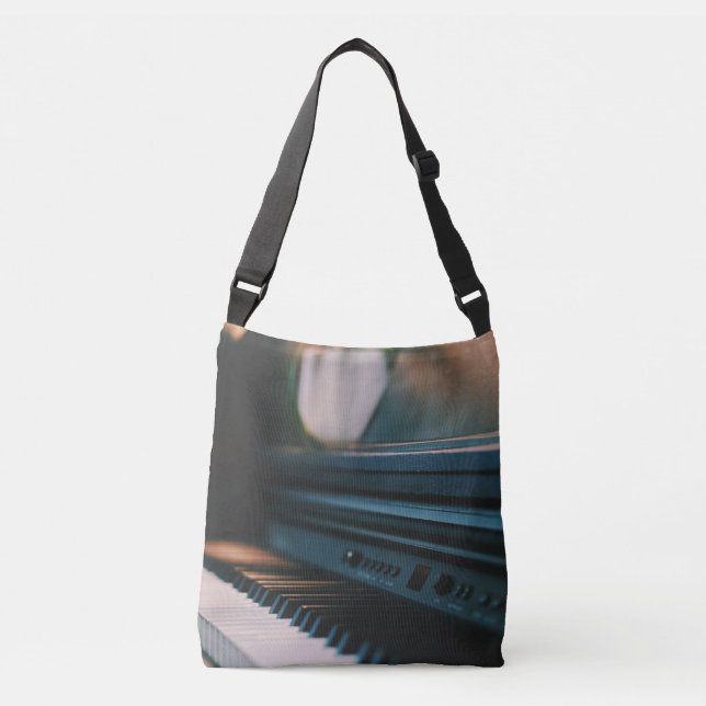 Bolso Cruzado Cute Piano Artwork (Anverso)