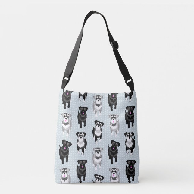Bolso Cruzado Cute Schnauzers (Reverso)
