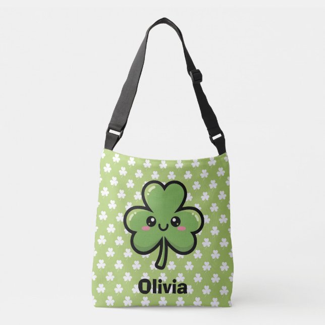 Bolso Cruzado Cute Smiling Clover (Anverso)