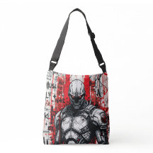 Cyberpunk Warrik Graffiti Crossbody Bag