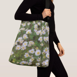Bolso Cruzado Daisies Pintados En Un Estilo Impresionista