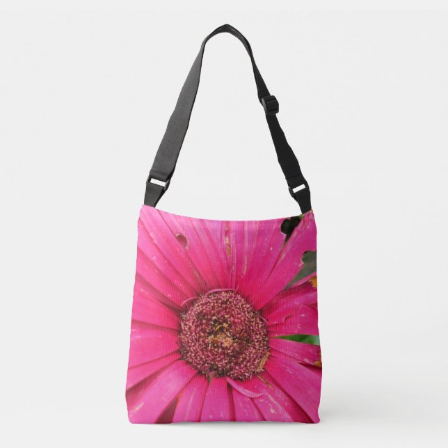 Bolso Cruzado Daisy rosa oscuro (Anverso)