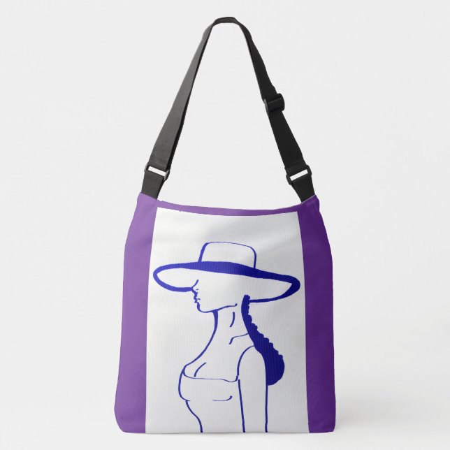 Bolso Cruzado Dama Azul (Anverso)