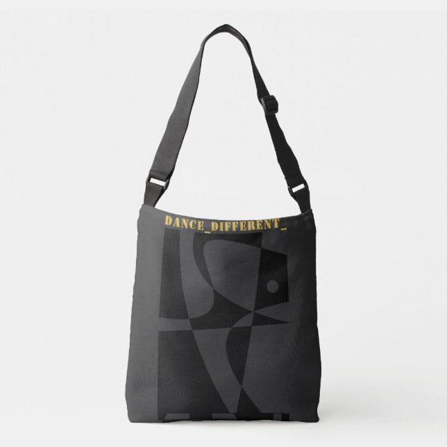 Bolso Cruzado DANCE_DIFFERENT_ Gray Black (Anverso)