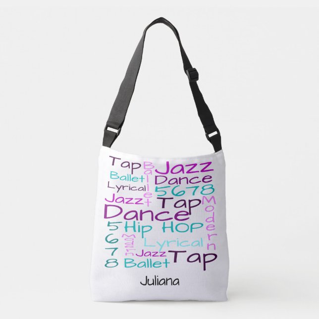 Bolso Cruzado Danza de ballet infantil personalizada (Anverso)