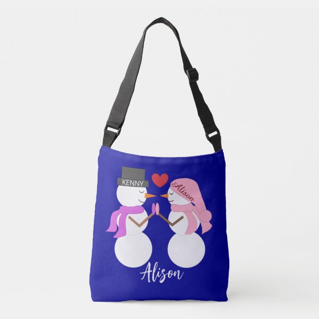 Bolso Cruzado Darling Snowpeople in Love: Darling Blue (Anverso)