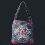 Bolso Cruzado Dazzling Zen Lotus<br><div class="desc">In a stellar kaleidoscope the spirit of the Zen Lotus centers its energy. Center your energy and become as one with this cosmic tote of the new age. Pack your bag with your mat and block and blanket and head for the ashram to do your practice. Perfect for all your...</div>