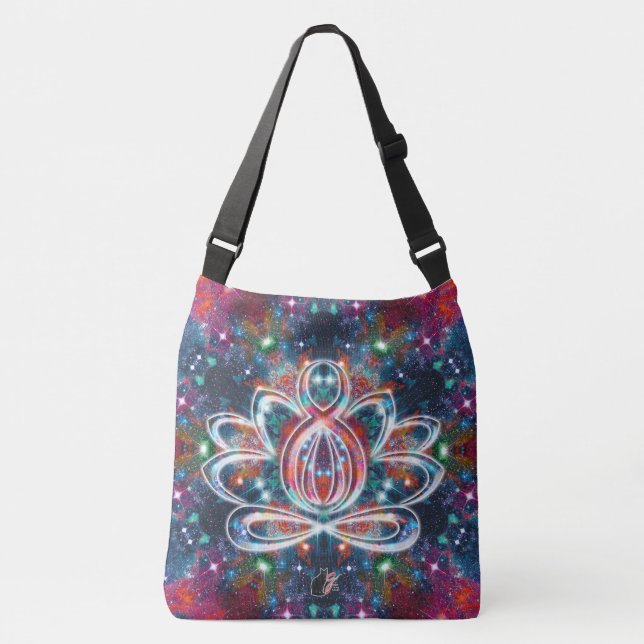 Bolso Cruzado Dazzling Zen Lotus (Anverso)