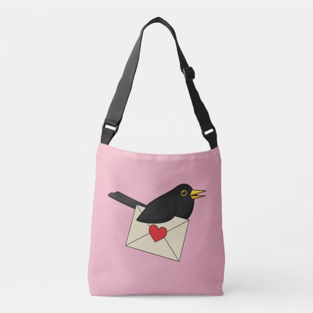 Bolso Cruzado De Blackbird con amor (Anverso)