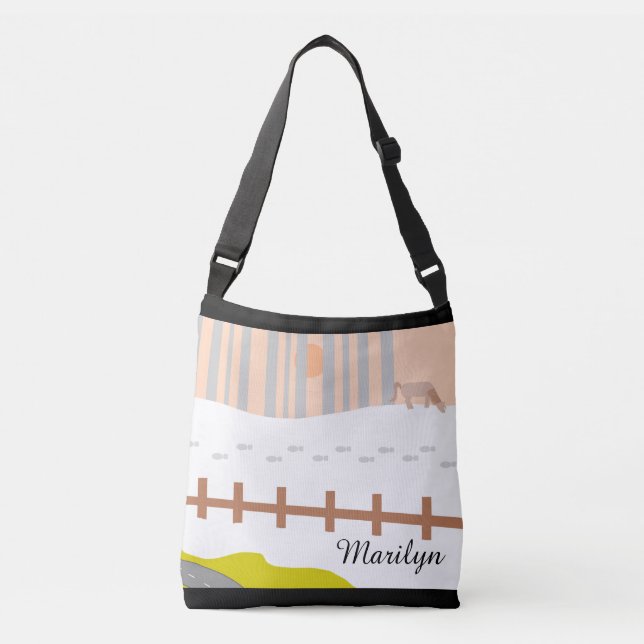 Bolso Cruzado De camino a las Cataratas Sioux: (Anverso)