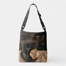 Bolso cruzado de sombrero alto Steampunk