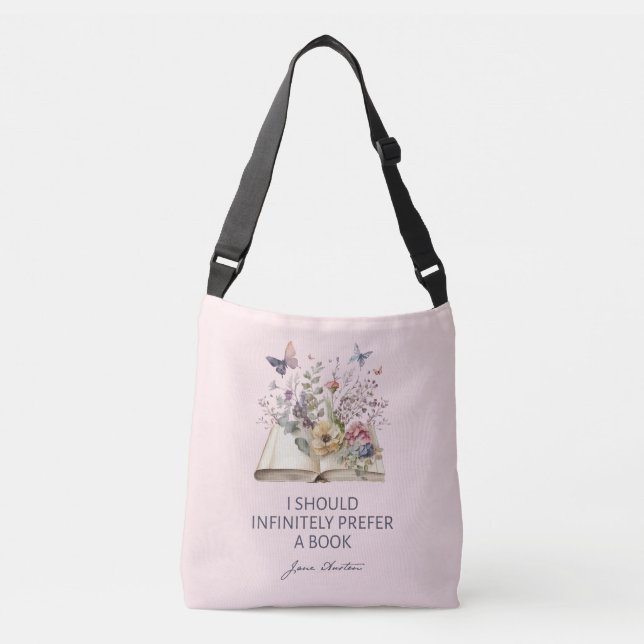 Bolso Cruzado Debería Preferir infinitamente un libro II - Jane  (Anverso)