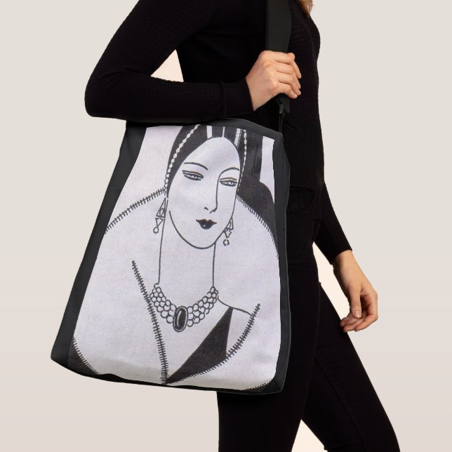 Bolso Cruzado Deco de arte de 1928 (Detalle)