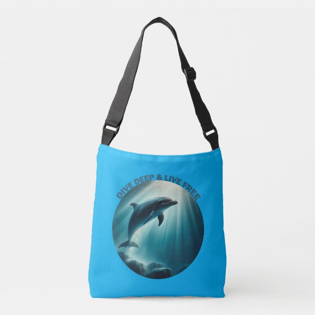Bolso Cruzado Deep Live Free Dolphin (Anverso)