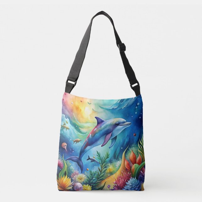 Bolso Cruzado Delfín Pintado (Anverso)