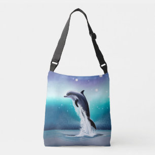 Bolso Cruzado Delfín saltando al océano