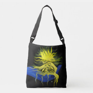 Bolso Cruzado Delfines al sol con mano