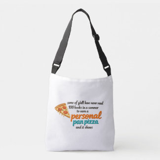 Bolso Cruzado Deliciosa Pizza Personal Divertida Lectura Retro