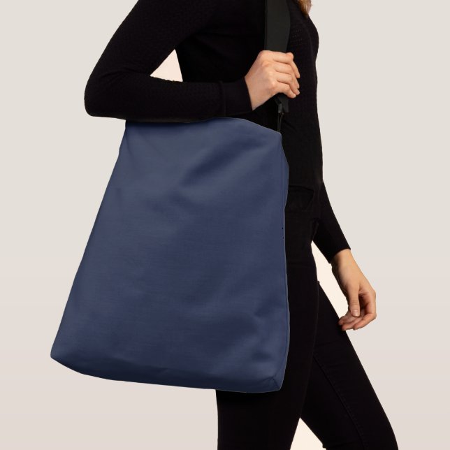 Bolso Cruzado Denim Color Sólido Plano (Detalle)