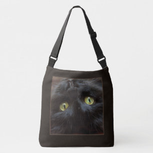 Bolso Cruzado Derecho al revés y encima del gato negro